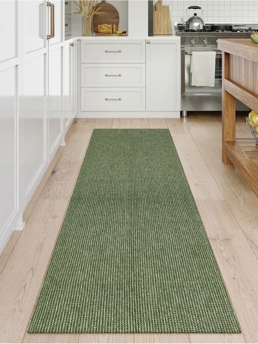 Washable Boho Kitchen Rug Runner 2' x 8'
